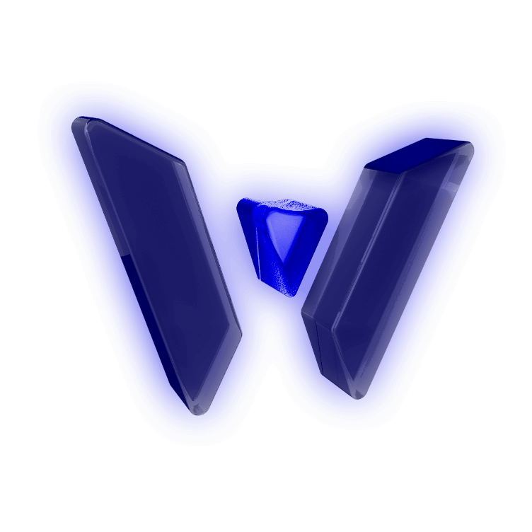 Wissen® Isotipo 3D de Cristal